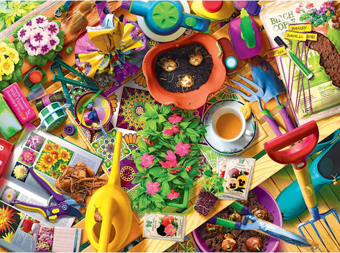 RoseArt Kodak Premium Cork - Inside The Gardener's Shed - 1000 Piece Jigsaw Puzzle for Adults