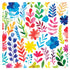 BapronBaby Rainbow Watercolor Floral Bapron - No Neck Tie Bib for Baby & Toddler, Soft Waterproof, Machine Washable