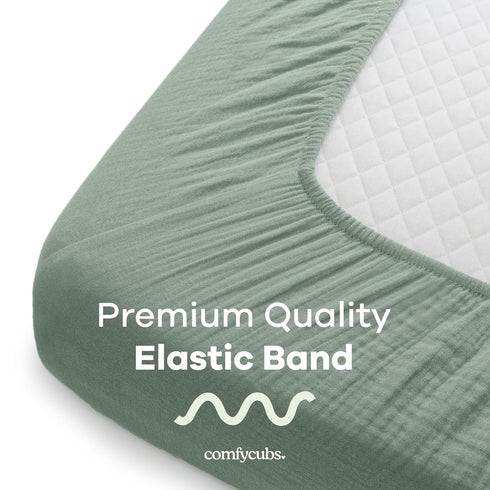 Set Soft and Stylish Baby Washcloths with Muslin Crib Sheet