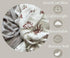 Set) LEYL&ARI Muslin Swaddle Blanket | Receiving Blankets for Baby Boy Girl | Under The Sea Friends (Grey