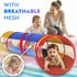 Playz Kids Play Tunnel for Toddlers 1-3 and Up - Large Opening Colorful Pop Up Baby Tunnel for Kids