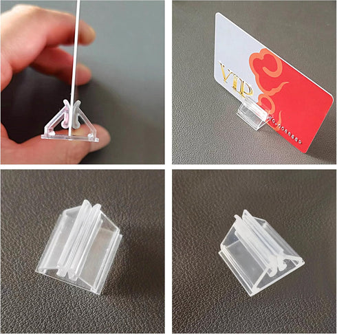 120 PCS Plastic Game Card Stands, Blank Game Board Markers, Game Card Holder, Playing Card Holders for Board Game