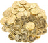 Super Z Outlet Pirate Plastic Gold Coins & Gems, 120 Coins + 120 Gems, Party Favor Decorations