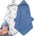 Muslin Hooded Baby Towels for Newborns, 32"x32", 100% Cotton 6 Layers Super