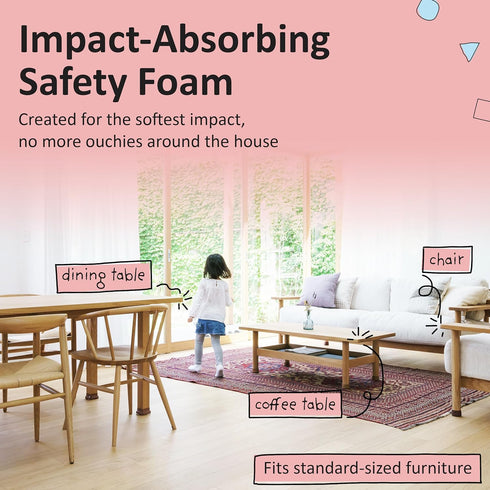 Bb Earth Set 16 4 Baby Proofing Edge and Corner Guard Protector for Back to School, Feet Edges & Foam Corners
