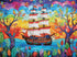 Caribbean Treasure Hunt - 1000 Piece Jigsaw Puzzle for Adults, Vibrant Pirate Ship Adventure by Cross & Glory