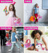 DolliBu Cotton Candy Pink Unicorn Plush Toy Pet Carrier, Cute Stuffed Animal Purse for Girls with Removable Sparkly Toy