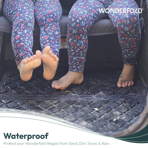 W6 W6 46" 20" 0.75 WONDERFOLD All Weather Mat Stroller Wagon Accessory Made from TPE to Protect Wagon from Dirt