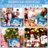 9 Pack RoseFog Christmas Crafts, DIY Christmas Snowman Clay for Kids, Build Your Snowman Craft Kit, Modeling Clay Snow