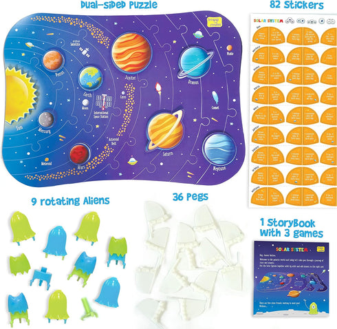 5-7 4-8 6 Imagimake Mapology Solar System for Kids | Educational Toys for Kids | Space Toys | Puzzles for Boys & Girls