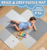 32-Pack 12x12 TOYVELT Foam Puzzle Floor Mat for Kids - Interlocking EVA Play Mats with Colors - Educational, Non-Toxic