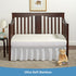 52x28x6 inch Bamboo Crib Mattress Protector by Pure Bamboo, Waterproof - Breathable, Noiseless Mattress Cover Pad