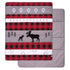 3 Set, Trend Lab Lumberjack Moose Piece Crib Bedding Gender-Neutral Color Palette, Includes Quilt, Fitted Crib Sheet