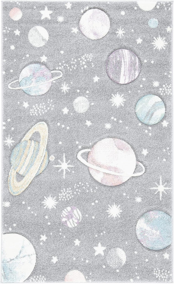 SAFAVIEH Carousel Kids Collection Accent Rug - 2'3" x 4', Grey &