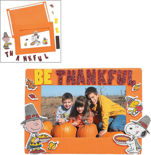 Thanksgiving & Autumn Themed Craft Kits, Peanuts Thanksgiving Picture Frame Magnet, Turkey Making Kit & More