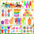 OCTERIC 330Pcs Set, 110 220 Colorful Prefilled Plastic Easter Plactic Eggs Filled with Assorted Toys Stickers Party