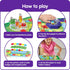 hand2mind Numberblocks Race to Pattern Palace! Board Game, Preschool Math Game for Kids Ages 3-5