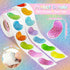 1000 Easter Jelly Bean Sticker - Pcs Easter Candy Sparkle Glitter Waterproof Vinyl Reusable Laptop Sticker Coloring