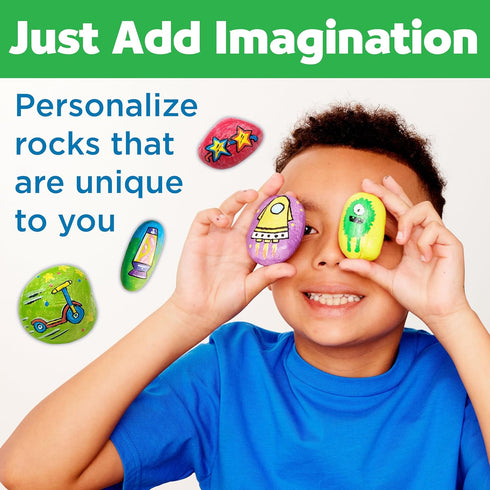 6+) Creativity for Kids Rock Painting Kit - Hide and Seek Rock Kit, Arts and Crafts for Kids, Gifts for Kids (Ages
