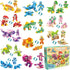 LINAYE 12 Packs Dinosaur Party Favors for Kids - 417 PCS Mini