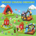 208 Set 3+, 3 4 5 6 7 8 9 10 11 12+ Axirata PCS Magn-etic Building Blocks, Magn-etic Block Building Cubes for Kids