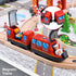 Giant Bean Battery Operated Action Locomotive - Magnetic Connection Train Set for Wooden Train Tracks, Toys 3+