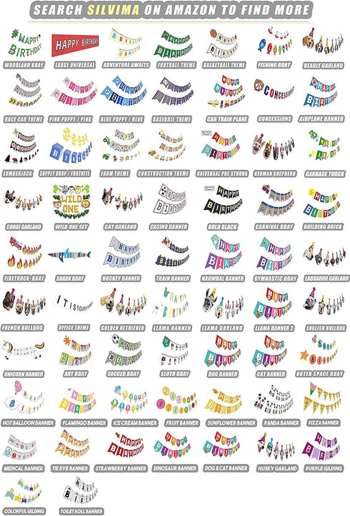 Hockey Birthday Banner - Ice Hockey Happy Birthday Sign, Party Decorations, Supplies