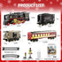 Set 3 4-7 8+ Funwee Electric Train Toy with Smoke,Lights and Sound,Train for Under Christmas Tree, Locomotive Train