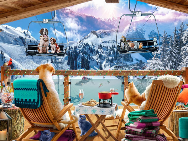 Ceaco Ski Chalet - 300 Piece Jigsaw Puzzle for Winter Fun