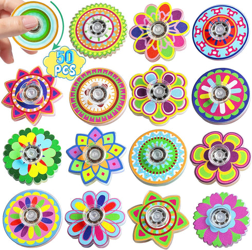 EUXAYCZQ 50 Pack Fidget Toys Spinner Bulk Gifts Party Favors for Kids Adults,Sensory Toys Goodie Bags Stuffers for Boys