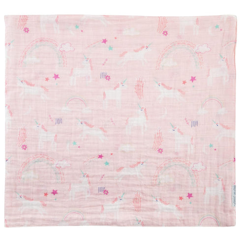 Stephen Joseph Unicorn Muslin Lovie with Teether