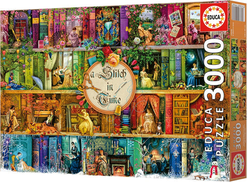 Educa A Stitch in Time 3000 Piece Jigsaw Puzzle with Glue Included, Completed Size 47.24"x 37.79"