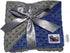 Reverse Baby Blanket in Blue/Grey