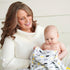 48x48 (3 Pack) Muslin Baby Swaddle Blankets, Black, Gold, Cloud, Tree, Loops