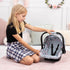 18 Bayer Baby Doll Car Seat with Retractable Canopy & Harness for Dolls up