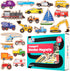 SPARK & WOW Wooden Transport Magnets Set of 20, Cute Transportation Magnets for Kids Ages 2+ for Fridges and Whiteboards