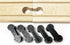 TrainLab Dog Bone Train Track Adapter Connectors (5pcs) (Black)