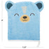 BMIT-24245 100% 6.625" 7.5" C.R. Gibson Cute Bear Cotton Gender Neutral Baby Wash Cloth Bath Mitt, W x L, Multicolor