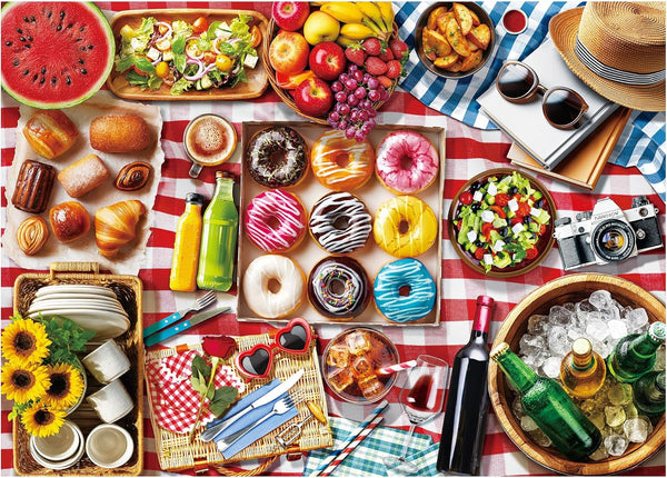 BenBen Puzzles for Adults 1000 Pieces, Spring Picnic Jigsaw Puzzles with Patterns