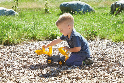 Lena Bulldozer Eco Active Toy for Kids, Easy Grab Handle and Flip Open Cab, Super Sturdy Construction for Real Action