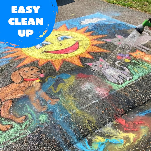 224 Set JOYIN PCS Sidewalk Chalks Non-Toxic Washable Jumbo Chalk for Outdoor Art Play, Painting on Chalkboard