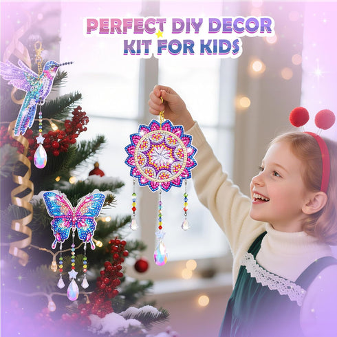 Vinworlf 8-12, 10-12, 3 Home/Garden/Backpack Crafts for Girls Diamond Art Kits for Girls Ages PCS Diamond Art, DIY