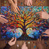 PICKFORU Stained Glass Puzzle Tree of Life for Adults 1000 Pieces, Colorful Mosaic Jigsaw Puzzle