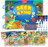 JoyCat Seek & Find Game Books - Preschool Learning Activity for Toddlers