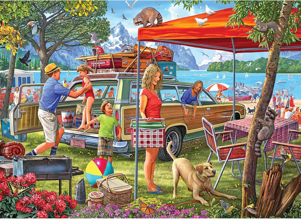 RoseArt - Kodak Premium - Family Beach Vacation - 1000 Piece Jigsaw