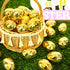 OCTERIC 60 2.3 Pcs Shiny Golden Metallic Easter Eggs Bulk, ", Fillable Gold Empty Eggs for Fillling Treats, Easter Hunt