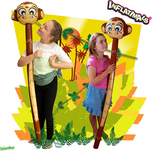 Inflatable Blow Up Monkey from Deluxebase - Perfect Party Gifts, Birthday Decoration, Kids Party Favors, Monkey Party