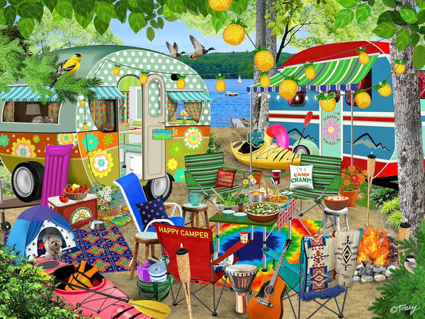 Ceaco - Tracy Flickinger - Gone Camping 500 Piece Jigsaw Puzzle