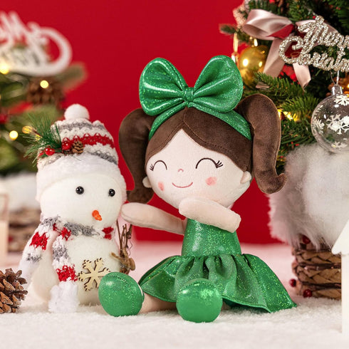 Gloveleya Dolls First Baby Doll Soft Baby Girl Toys Green 12 inches…