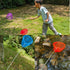 #1 M-jump 3 Pack Colored Telescopic Butterfly Nets, Great for Catching Insects, Extendable from 6.8" to 34"